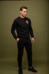 Plush cotton sweatshirt, black